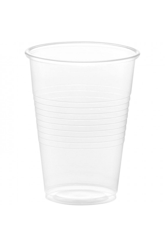 Vaso plástico transparente 330 cc sin tapa